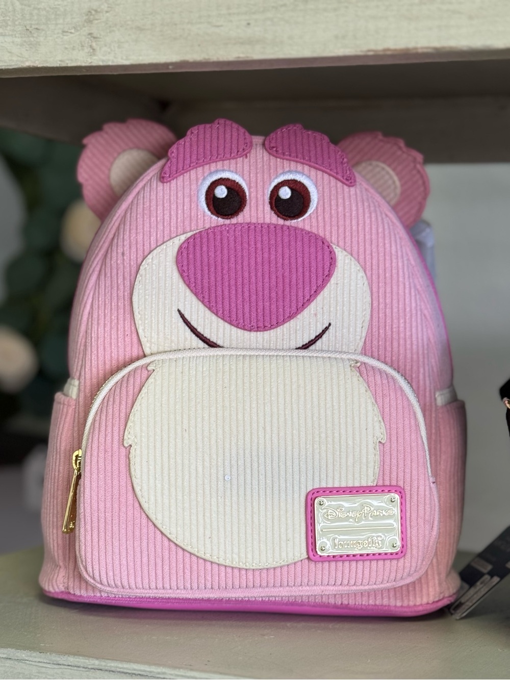 Loungefly Pink & Cream Lotso Bear Kids Backpack